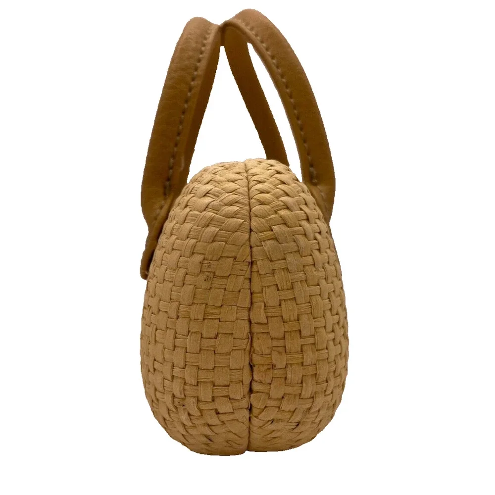 100% Paper With PVC Trim Sunglasses Case, Clam Shell Tan Hard Case- Pre-owned - Picture 2 of 8